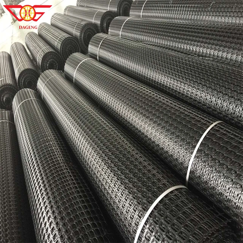 China Geomalla Price 20kn 30kn 40kn Grid Mesh Biaxial Polypropylene High Strength PP Plastic Geogrid for Road Reinforcement